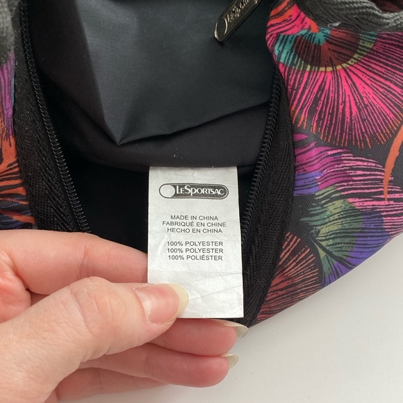 LeSportsac Peacock Feather Masquerade Bag Shoulder Crossbody Rainbow Pockets - Picture 5 of 11